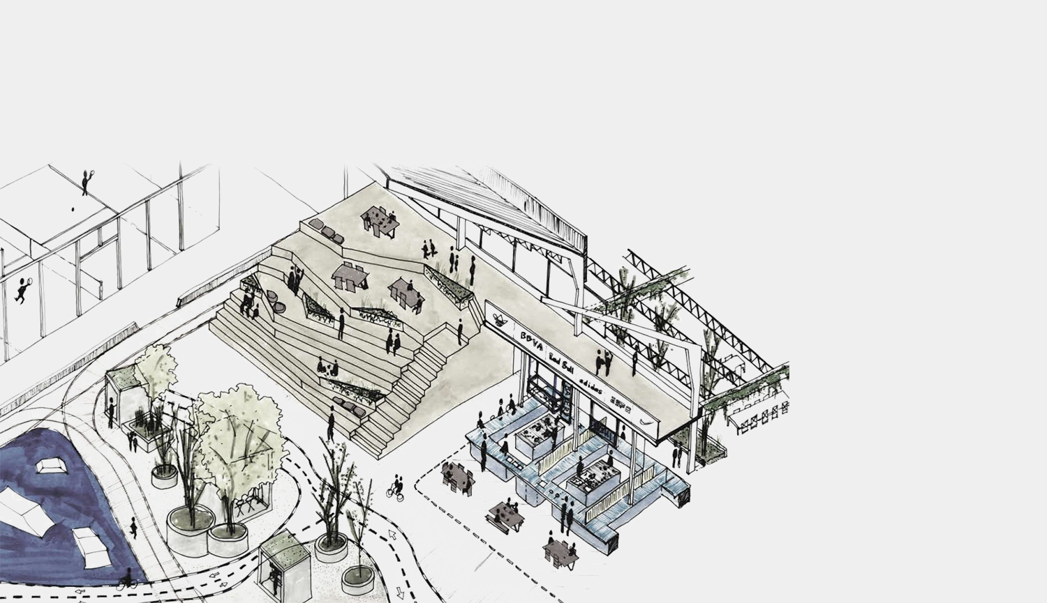 #thehubqueretaro #sportlife #sostenibilidad #reusoespacios #rehabilitación #naveindustrial #deporte #vidasana #padel #bikes